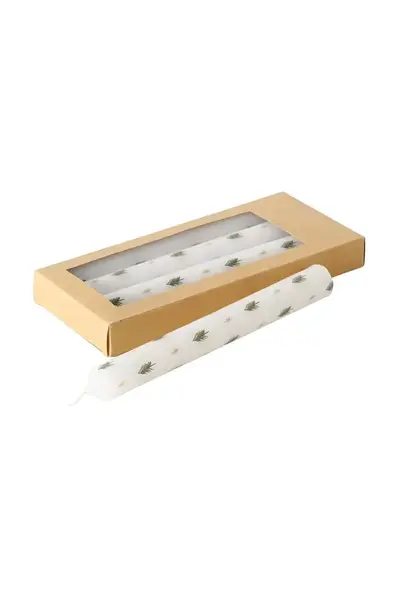 Sada svíček Boltze Jali 20 cm 4-pack bílá barva