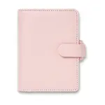 Mini diár Filofax Saffiano A8 ružový