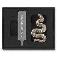 Ozdoba na zápisník Moleskine Snake zlatá