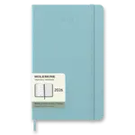Diář Moleskine 2026 - tvrdé desky L, týdenní, tyrkysový