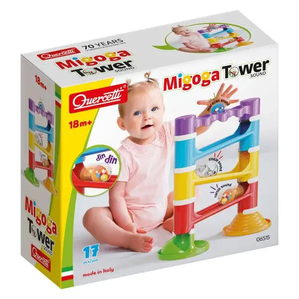 Quercetti Migoga Tower Sound - Kuličková dráha se zvukem