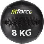 Fitforce WALL BALL 8 KG Medicinbal, černá, velikost 8 KG