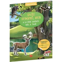 ELLA & MAX SVĚT STROMŮ, HUB A ZVÍŘAT NAŠICH LUK A LESŮ Knížka s plakátem a samolepkami, mix, velikost
