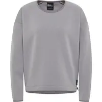 Jack Wolfskin WANDEREST PULLOVER W Dámská mikina, šedá, velikost