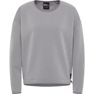 Jack Wolfskin WANDEREST PULLOVER W Dámská mikina, šedá, velikost