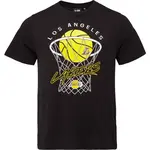 New Era LA LAKERS NBA NET Pánské triko, černá, velikost