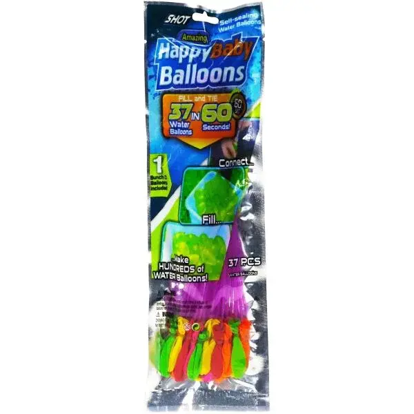 VIZOPOL SET OF WATER BALLOONS 37 KS Sada vodních balónků, mix, velikost