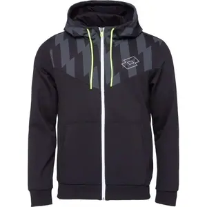 Lotto LOGO VI FULL-ZIP HOODIE Pánská mikina, černá, velikost