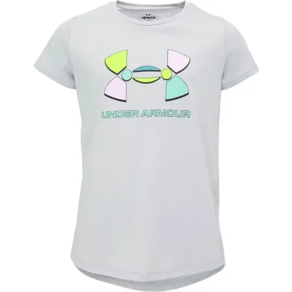 Under Armour COLORBLOCK BL SS Dívčí triko, šedá, velikost XL