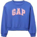 GAP LOGO WEDGE CREW Dívčí mikina, modrá, velikost