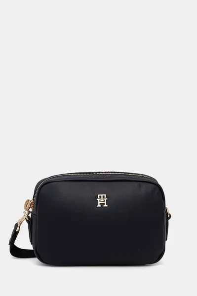 Kabelka Tommy Hilfiger tmavomodrá barva, AW0AW17702