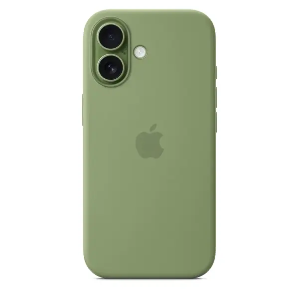 Originální kryt Silicone Case with MagSafe pro Apple iPhone 17, light moss