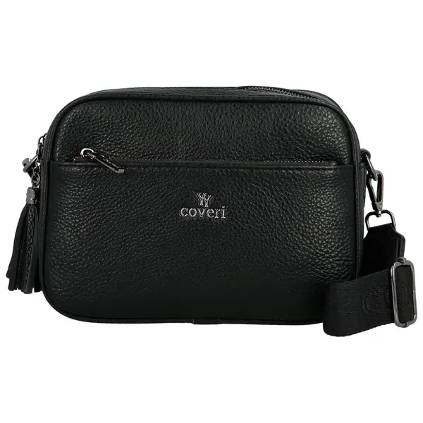 Trendy malá dámská koženková crossbody Kirikay, černá