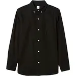 GAP FA24 LS OXFORD Chlapecká košile, černá, velikost