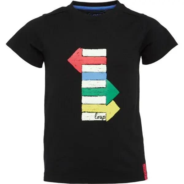 LOAP BOONIS Chlapecké tričko, černá, velikost 112-116