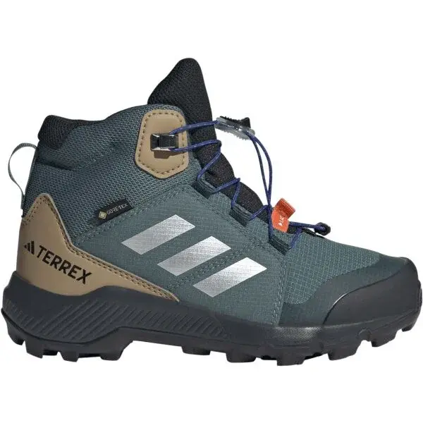 adidas TERREX MID GTX K Dětské outdoorové boty, tmavě zelená, velikost 40