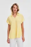 Marisse Yellow Viscose Shirt