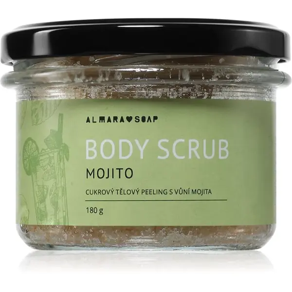 Almara Soap Body Scrub cukrový tělový peeling na celulitidu s vůní Mojito 180 g