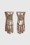 Marisse Brown Quilted Gloves