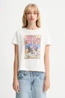 Bavlněné tričko Levi's dámské, bílá barva, A8804