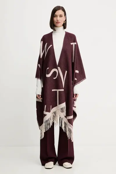 Pončo s příměsí vlny Twinset