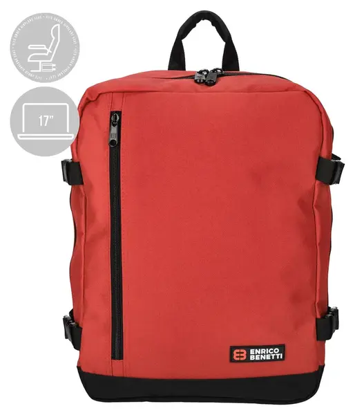 Batoh do letadla 40x30x20 Enrico Benetti Amsterdam 54687 Red