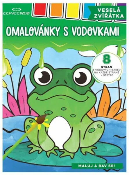 Omalovánky s vodovkami - Veselá zvířátka