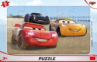 Puzzle Cars 3: Blesk s konturou 25 dílků deskové
