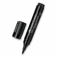 Široký popisovač Faber-Castell černý