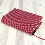 Obal na knihu - Puntíky na bordó (M)