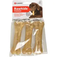 Flamingo Rawhide Premium - žvýkací kost 3 ks - 14 cm