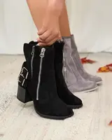 Resti Women's black boots with Feirrgo decoration