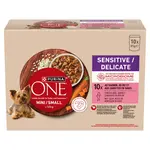 Purina ONE MINI Sensitive/Delicate kapsičky - s lososom 10 x 85 g