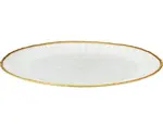 Dezertní talíř Dia 21 cm, bílá/zlatá