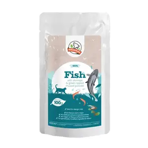 Farkaskonyha ryby, krevety a zelené mušle dušené menu pro dospělé kočky 100 g