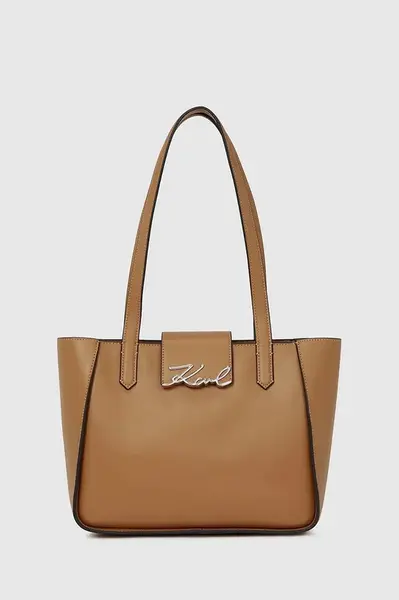 Kožená kabelka Karl Lagerfeld K/SIGNATURE