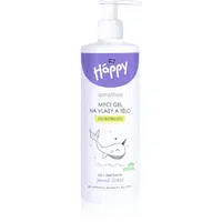 Bella Baby Happy Sensitive mycí gel na tělo a vlasy pro děti 400 ml