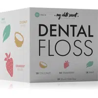 My White Secret Dental Floss dentální nit Coconut, Mint, Strawberry 3 ks
