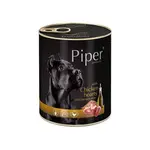 Konzerva pre psa Piper kuracie srdiečka s hnedou ryžou 0,8 kg