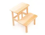 Drevený dvojstupňový schodík
