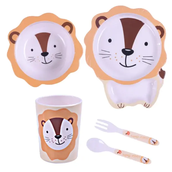 Sada detského riadu 5D pre deti - Levíček