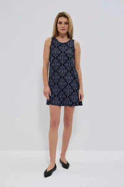 Marisse Summer Dress With Straps L-Su-3741 Navy