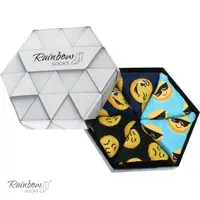 ZOOKSY/RAINBOW SOCKS Duhové Ponožky Emotikony Smiley Sadness Brainy 3 Páry