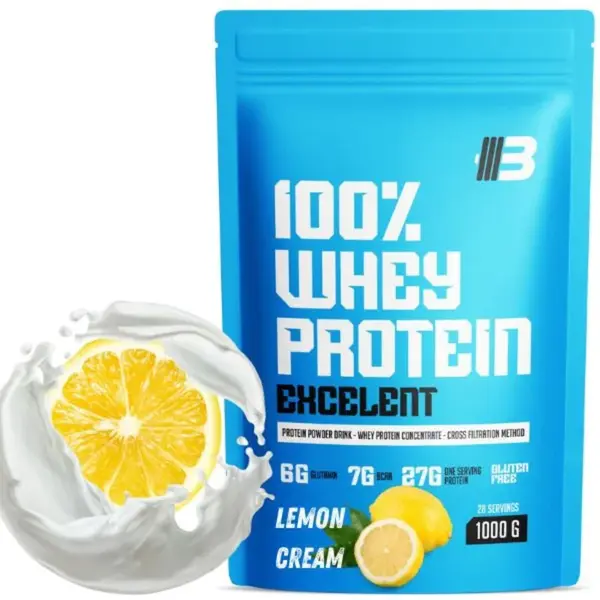 Excelent 100% Whey Proteín - citrónový krém od BODY NUTRITION - 1000g