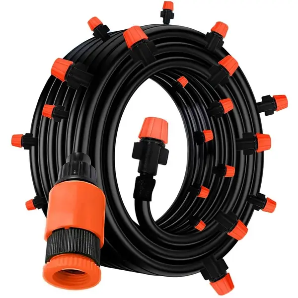 Livefy Garden záhradný zavlažovač s vodnou clonou 20m, čierny