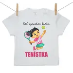 Boodyy Tričko s krátkym rukávom Keď vyrastiem budem tenistka 98 (2-3 roky)