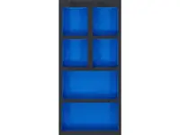 BGS Technic BGS 74361 Prázdná vložka do dílenského vozíku 1/3 se 6 odkládacími přihrádkami