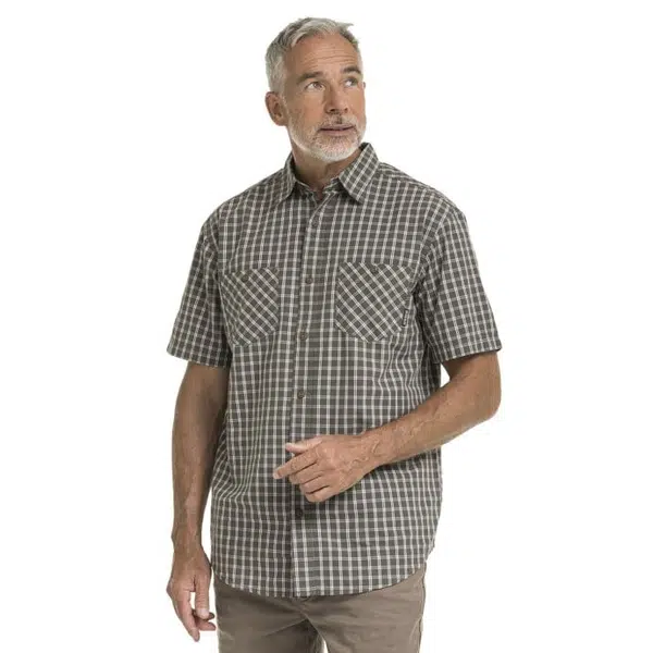 Bushman Pánská kostkovaná košile Ymer, tmavě zelená XXXL