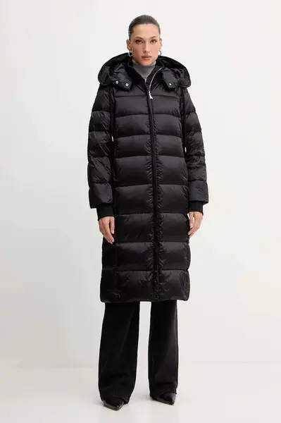 Péřová bunda Patrizia Pepe černá barva, zimní, 2O0216 A491