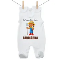 Boodyy Dupačky Keď vyrastiem budem farmárka 56 (0-2 mesiace)